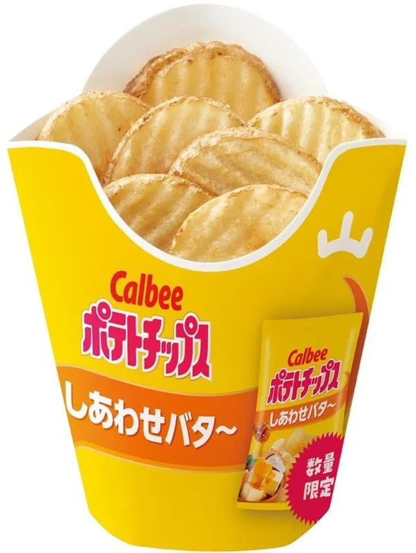 포테토칩 시아와세 버터 이미지 사진