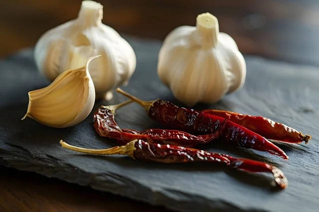 Spicy minced meat and garlic back fat toppings