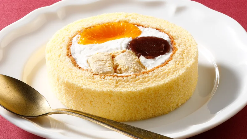 Kanto area Cream Anmitsu style Roll Cake