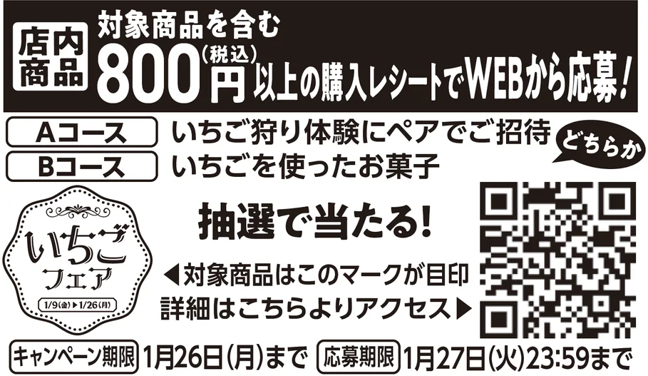 Strawberry Fair Campaign Announcement Receipt Image