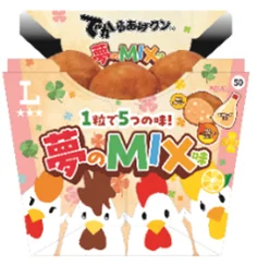 Deka Karaage-kun Dream MIX flavor packaging and pieces