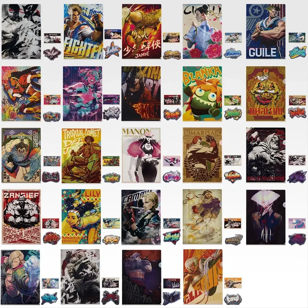 Street Fighter 6 Clear Files and Sticker Sets