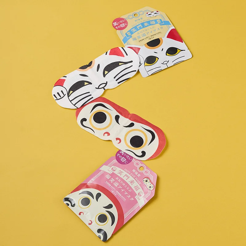 Gofukudo Hot Eye Mask - Maneki-neko/Daruma