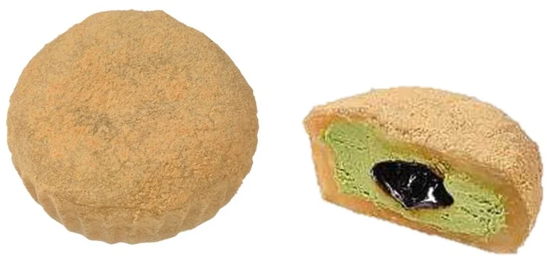 Warabi-mochi dessert with Matcha and Kinako