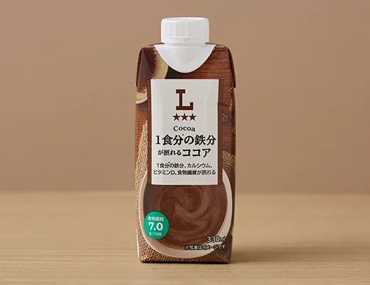 Rich cocoa drink fortified with iron