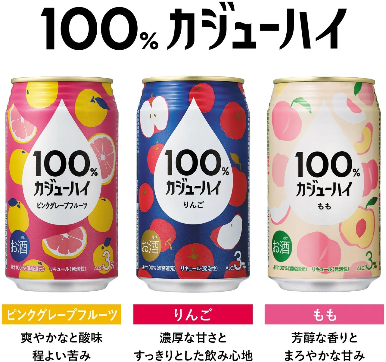 Colorful and pop package design of 100% Kaju-hi