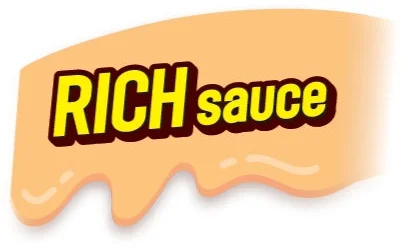 New package design with RICH sauce icon