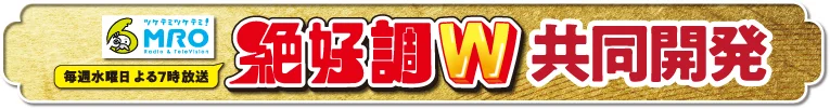 毎週水曜日よる7時放送 絶好調W共同開発