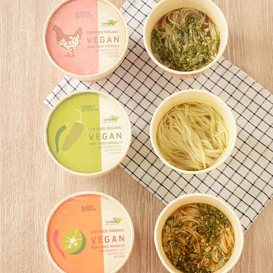 ラムラム 有機ビーガン玄米麺 チキン/グリーンカレー/トムヤム