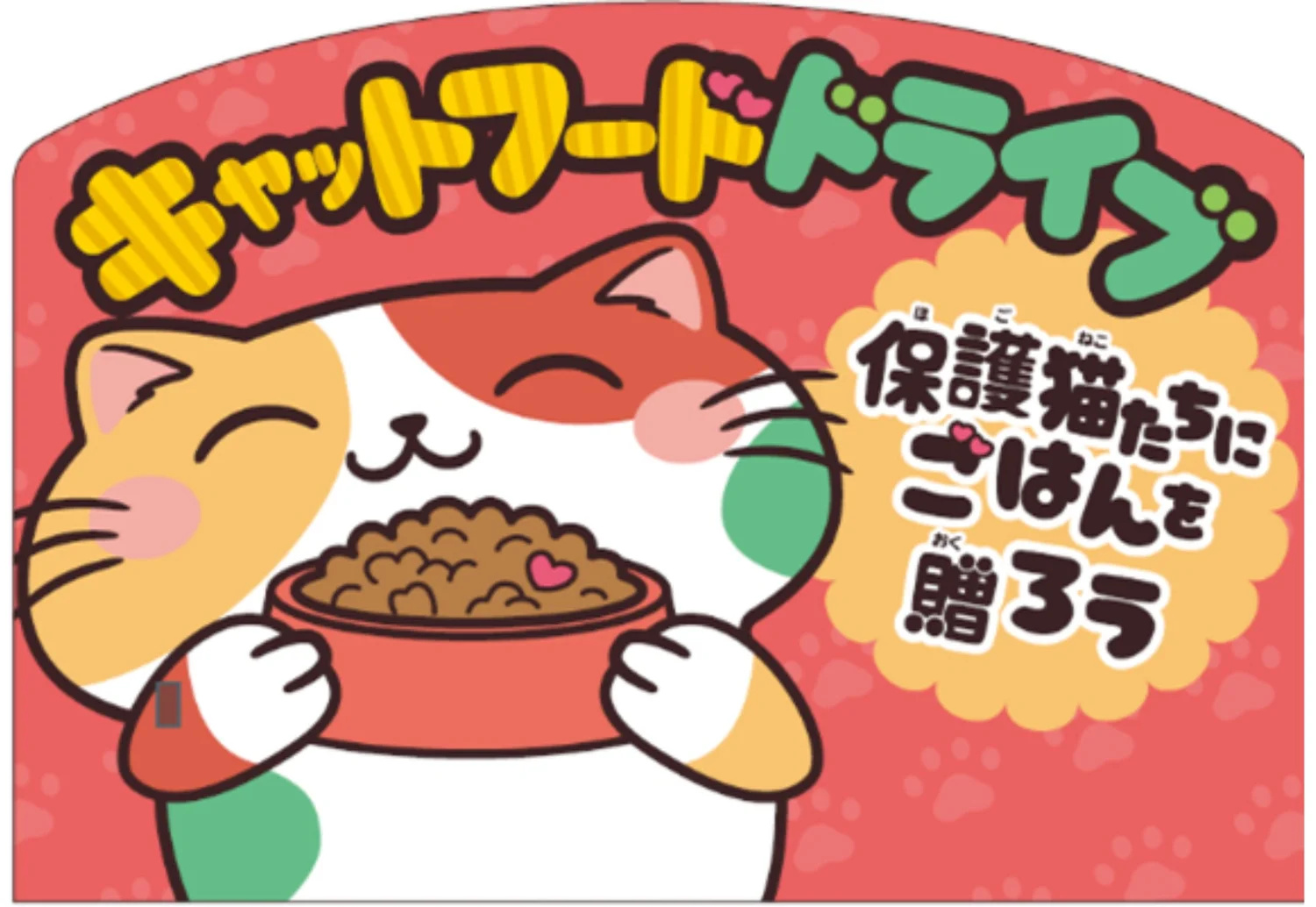 Information about the cat food drive campaign