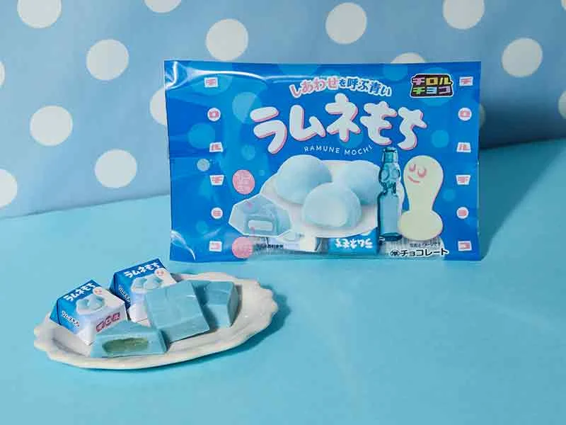 Blue Ramune Mochi Tirol Choco