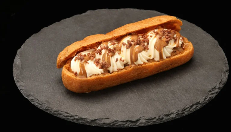 The Tiramisu Eclair filling detail