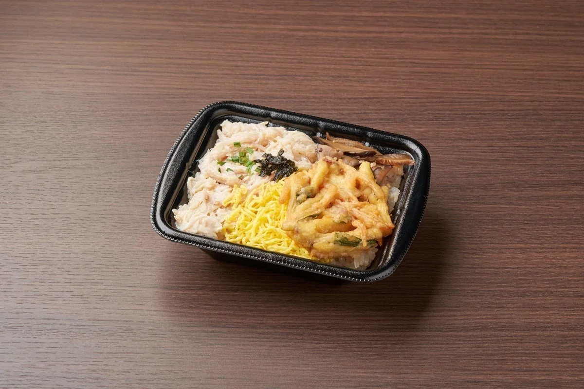 Keihan Style Rice with Sweet Potato Tempura