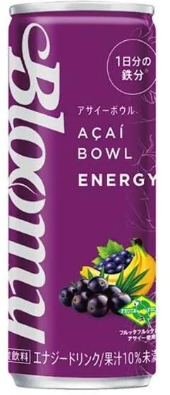 Acai Bowl Energy drink, containing a full day's supply of iron.