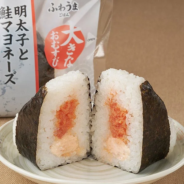 Big Onigiri with Spicy Pollock Roe and Salmon Mayonnaise