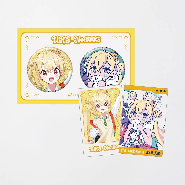 Tooko x FamilyMart Cheki-style Card & Badge Set
