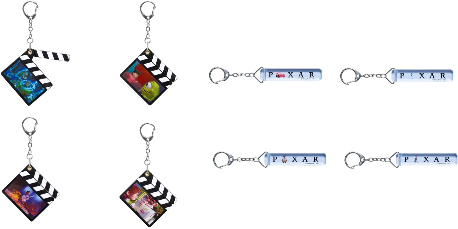 Two types of keychains including slate-style and vintage room key style
