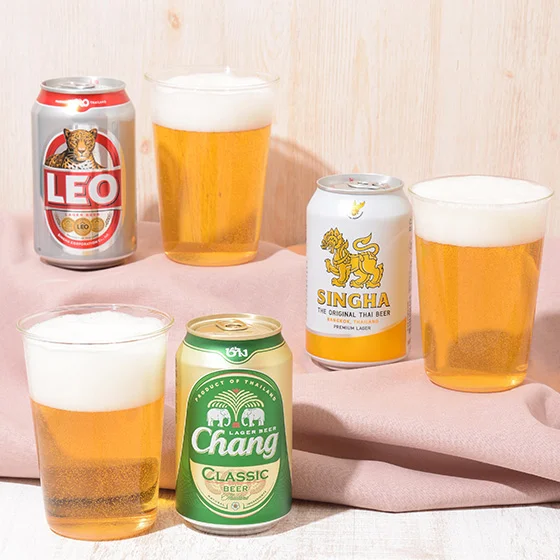 LEOビール シンハービール チャーンビール