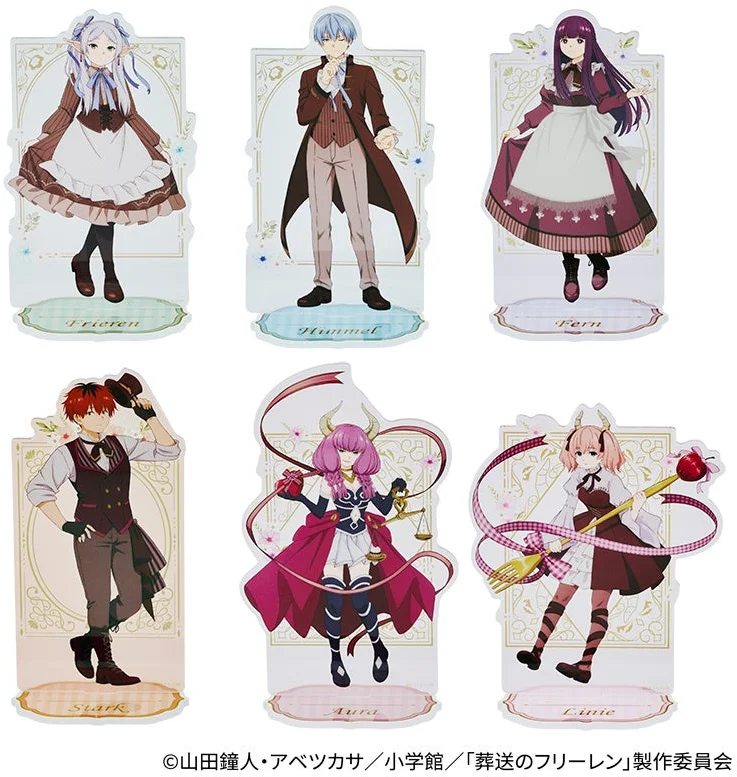 Acrylic stands featuring Frieren characters prize E