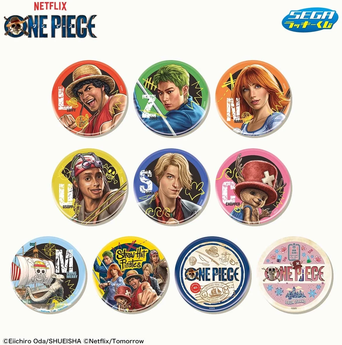 Collection Tin Badges of the Cast