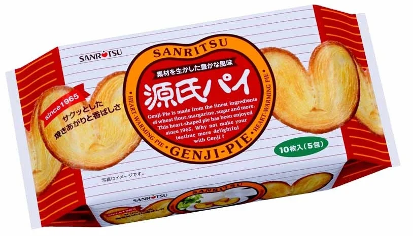 60년 전통의 일본 국민 과자 겐지 파이 패키지 이미지