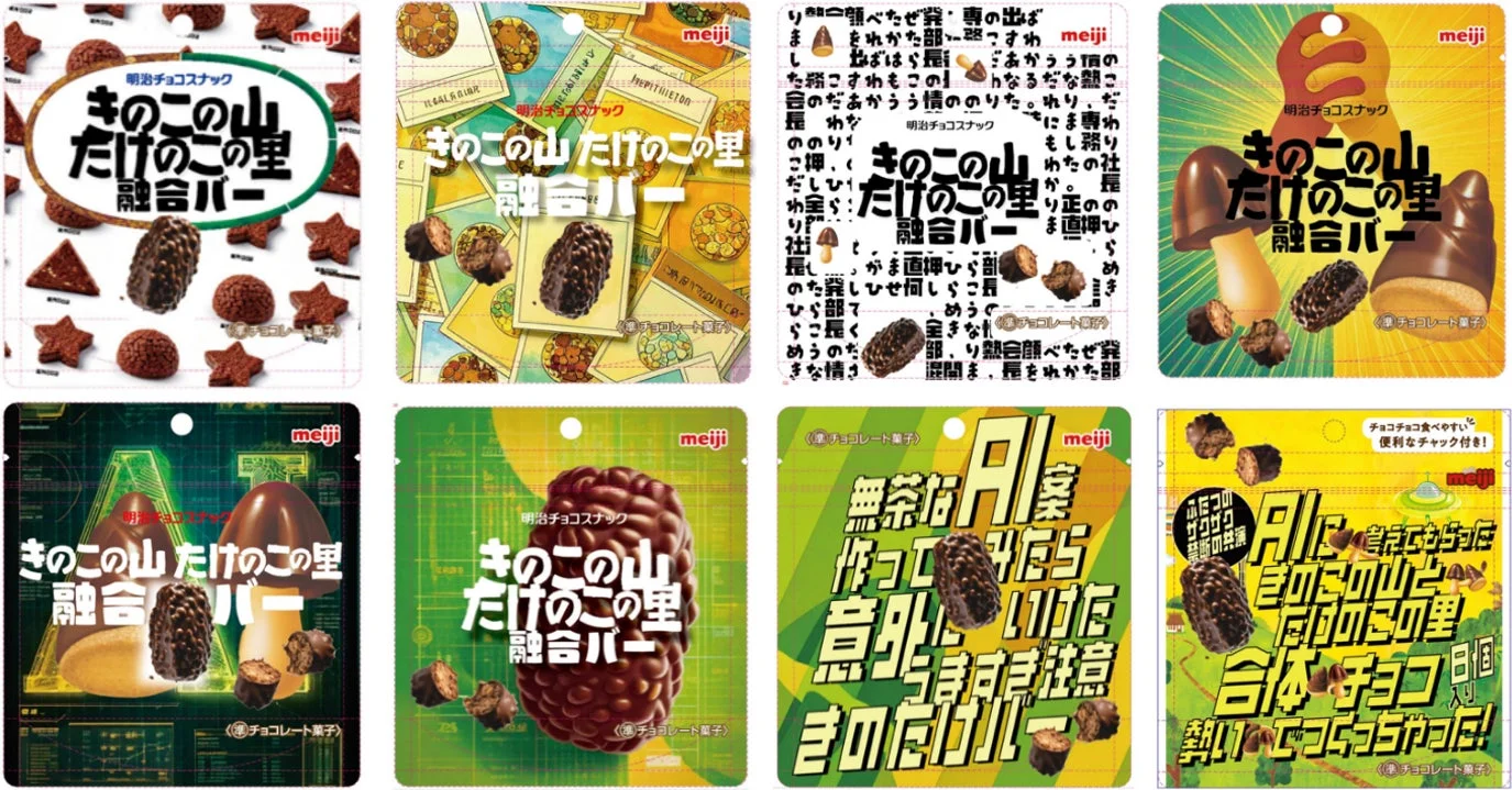 AI brainstorming process for the new snack concept