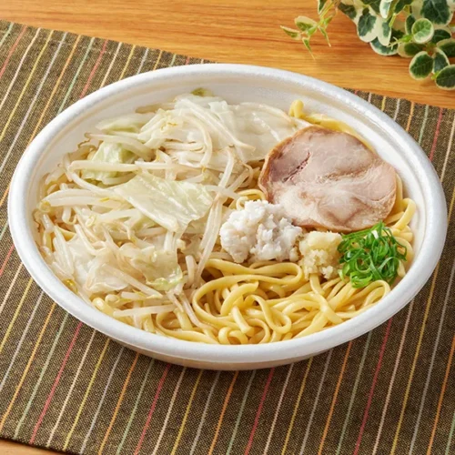 野菜背脂 ニンニクパスタ
