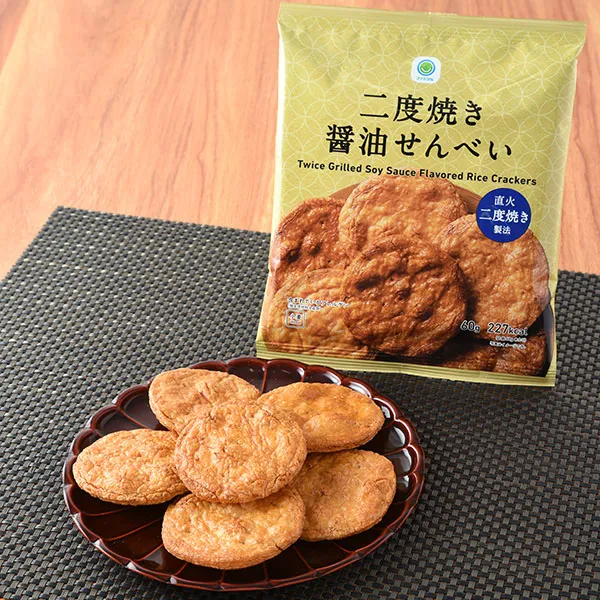 Twice-Baked Soy Sauce Senbei