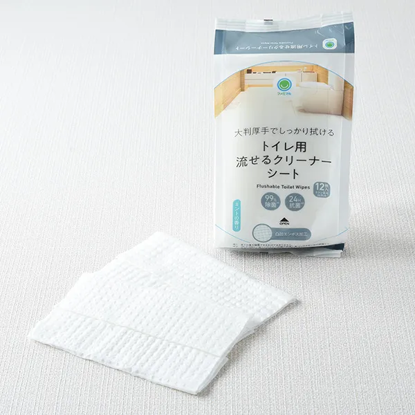 トイレ用流せるクリーナーシート