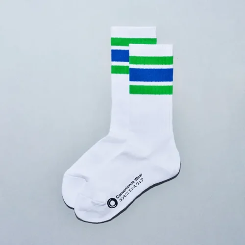 Line Socks (Convenience Store White)