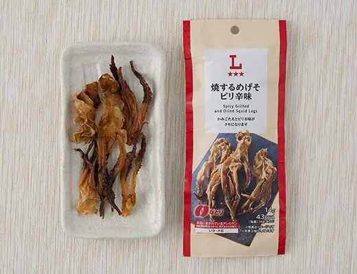 구운 오징어 다리 매콤한 맛
