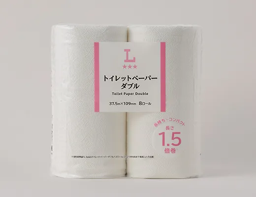 Double-Ply Toilet Paper, 1.5x Length Roll
