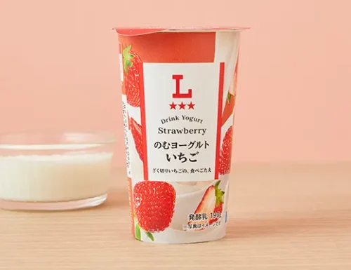 마시는 요거트 딸기