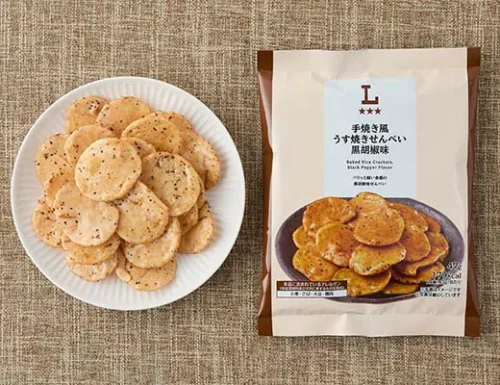 手焼き風うす焼きせんべい 黒胡椒味