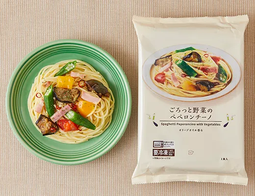 ごろっと野菜のペペロンチーノ
