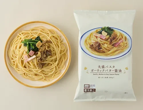大盛パスタ ガーリックバター醤油