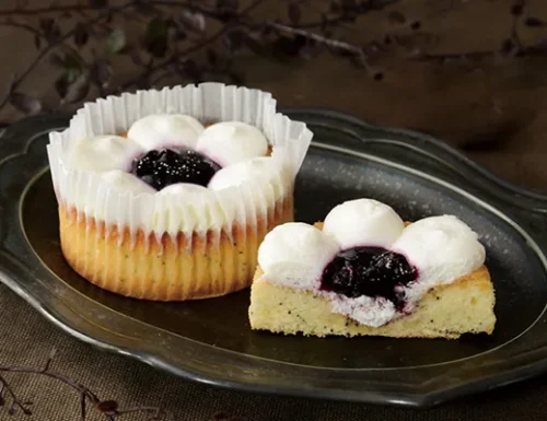 Moist Blueberry Cake with Poppy Seeds!
