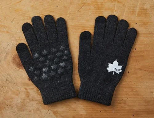 LOGOS Knit Gloves (Smartphone Compatible)