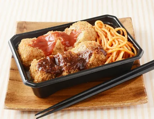 おかズドン!Wソースのメンチカツ弁当