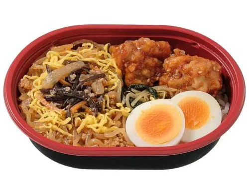 牛挽肉チャプチェの韓国弁当(麦ごはん)