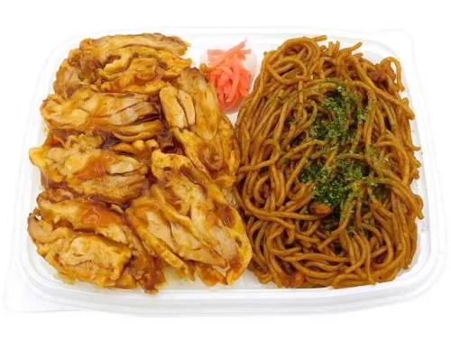 Chicken Rice & Yakisoba Bento