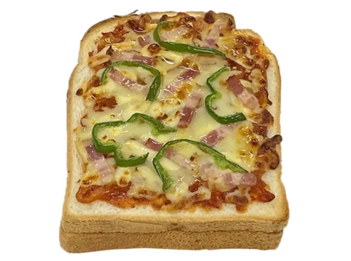 Bacon, Cheese, and Egg Pizza Toast