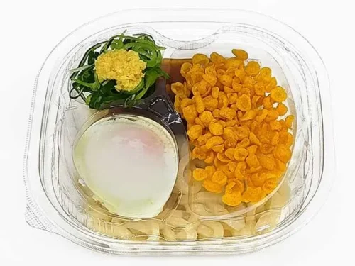 Chilled Tsukimi Udon with Soft-Boiled Egg & Condiments