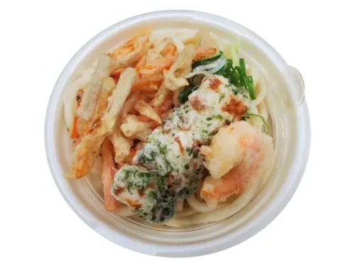 3種天ぷらの小盛うどん 海老・ちくわ・根菜