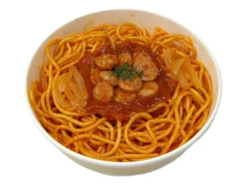 太麺仕立ての 昔なつかしナポリタン