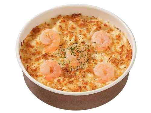濃厚ホワイトソースの海老グラタン