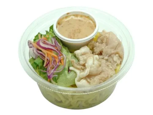 Hokkaido Pork Ramen Salad with Mountain Wasabi Dressing
