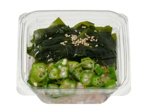Sanriku Mekabu and Okra Seaweed Salad