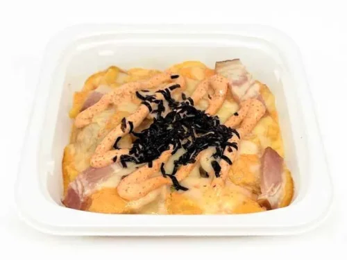Baked Cheese with Spicy Cod Roe and Potato