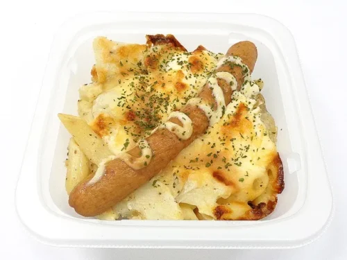 Sausage and Potato Baked with Mayonnaise